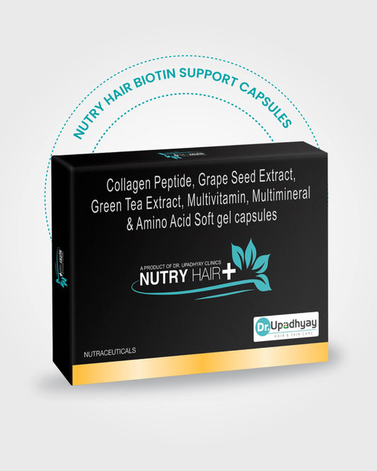 Nutry Hair – Advanced Biotin Support Capsules For Stronger Hair, Glowing Skin & Healthier Nails