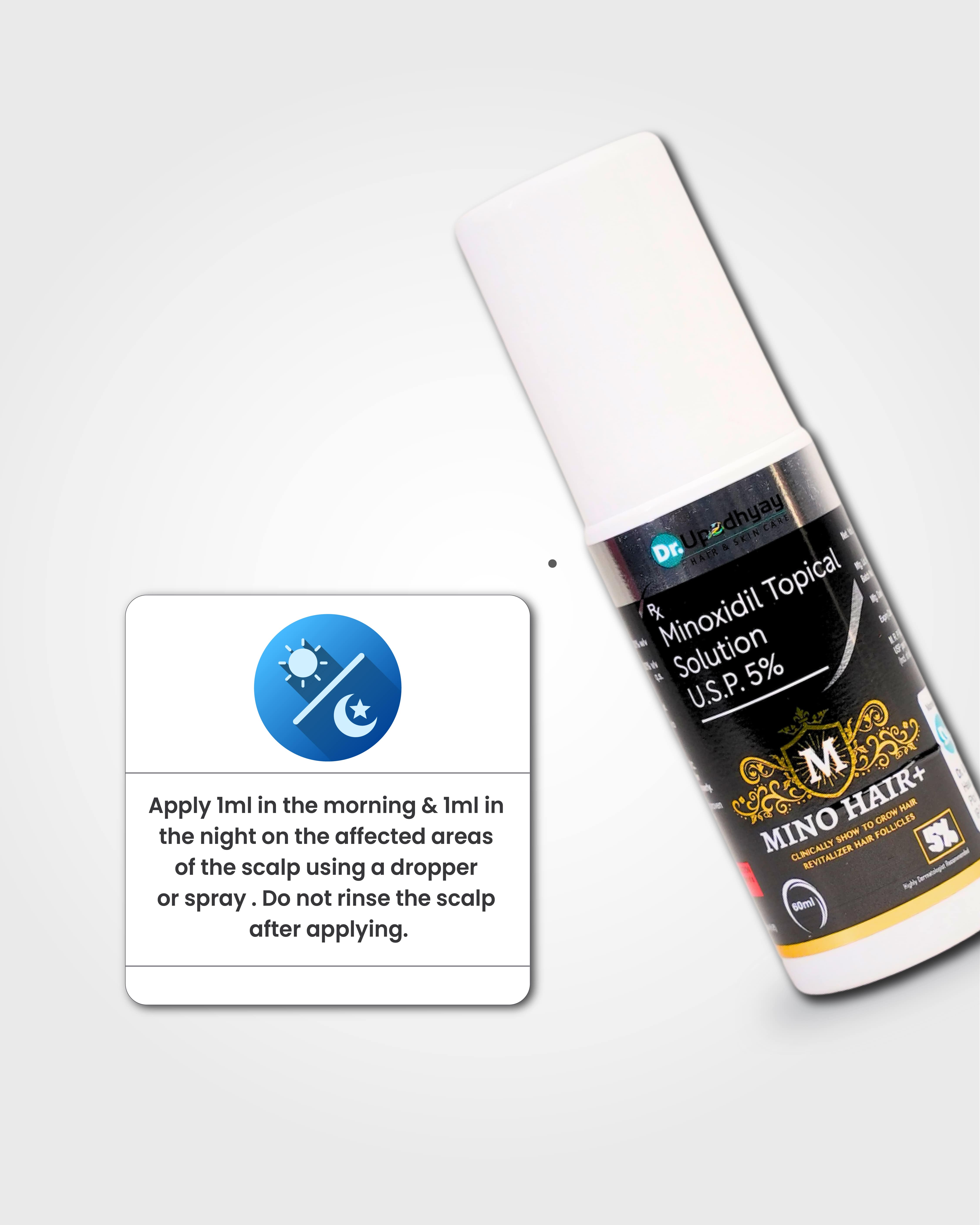 Miono Hair Minoxidil 5% Hair Growth Serum for Hair Fall Control (60 ml)