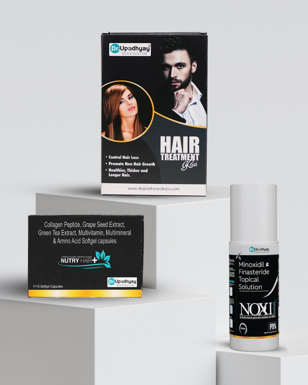 Customized Hair Growth Plan 2 – Plan Starts @ ₹1650* (Hair Treatment Kit + Nutry Hair + Noxi Hair)