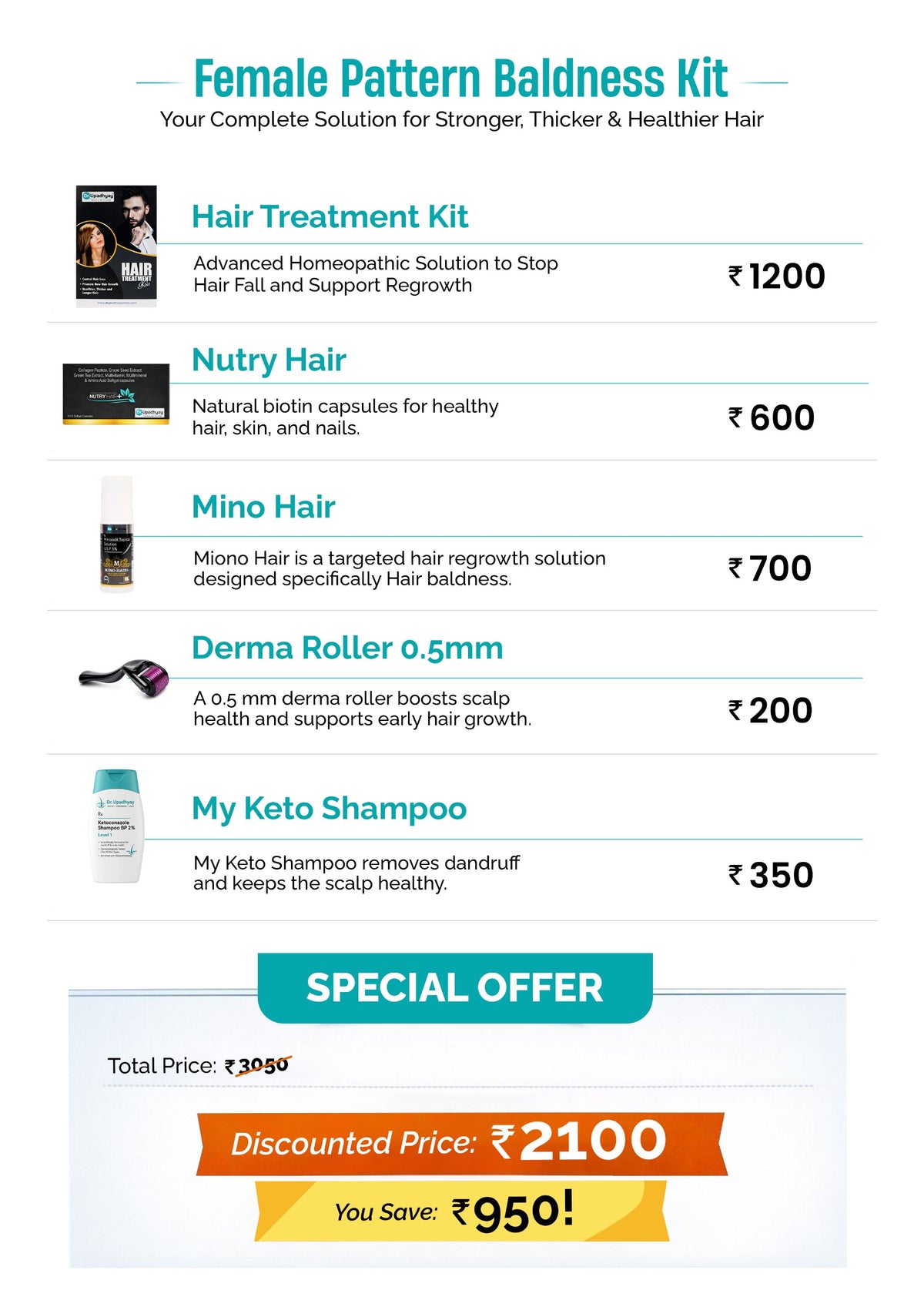 Female Hair Treatment  Kit