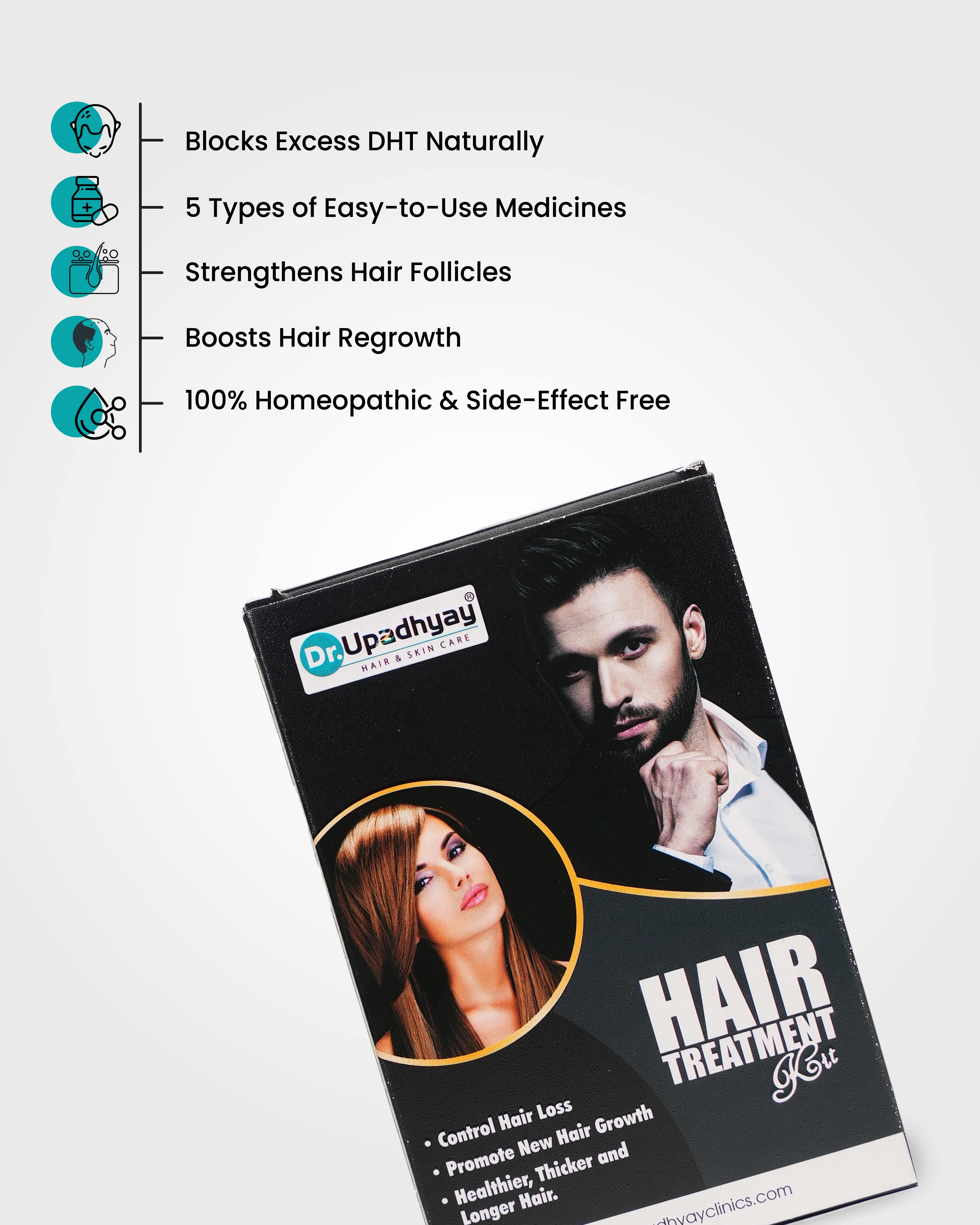 Hair Treatment Kit Advanced Natural DHT Blocker for Faster Hair Regrowth & Stronger Roots